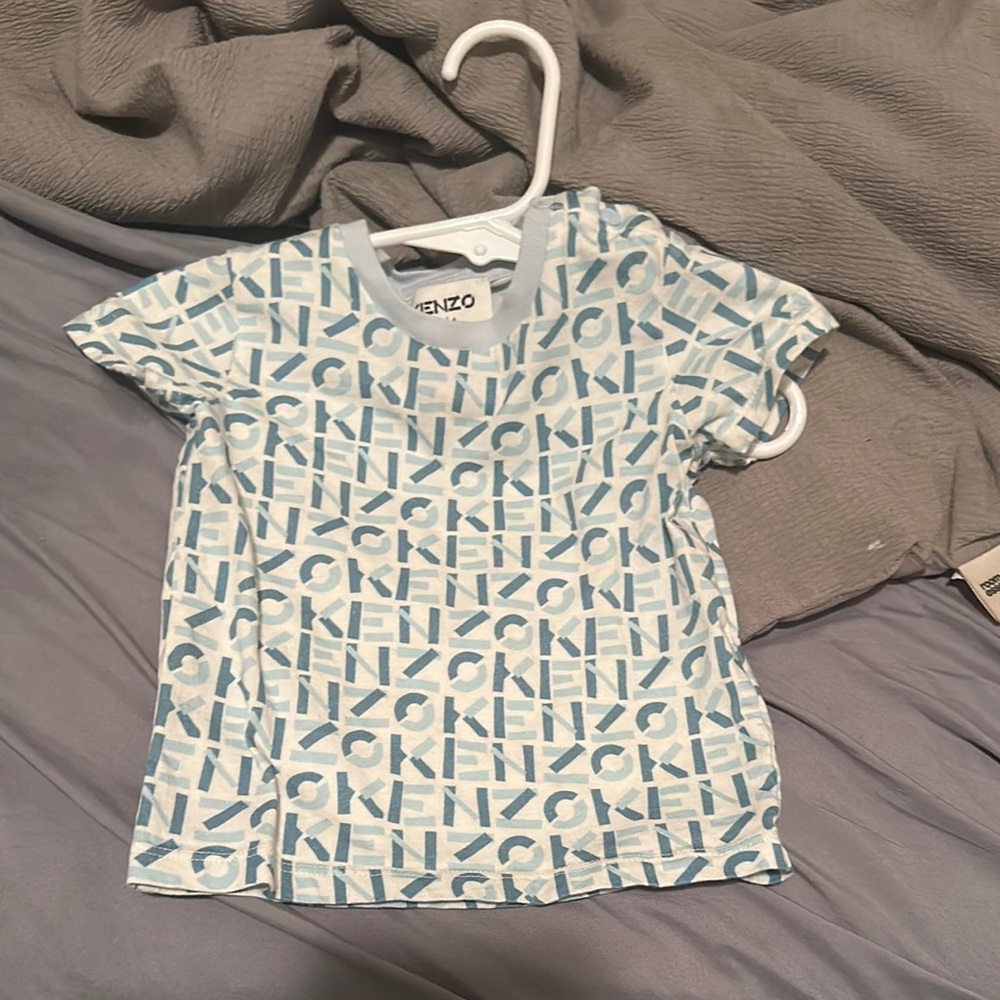 Kenzo Kids Blue Graphic T-Shirt